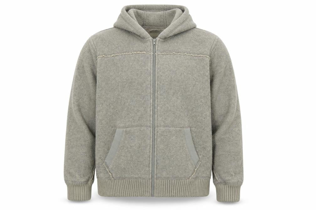 Marks & Spencer Blue Harbour Men's Grey Hooded Fleece Jacket L