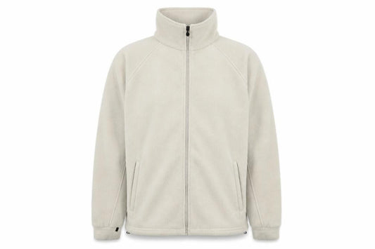 Front view of Regatta Men's Beige Fleece Windbreaker Jacket L 42in