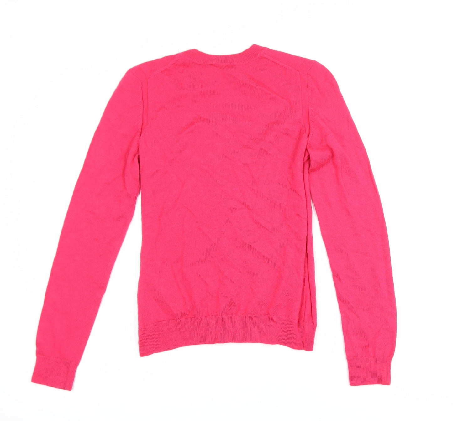 GAP Women's Pink Merino Wool Crew Neck Jumper Size M