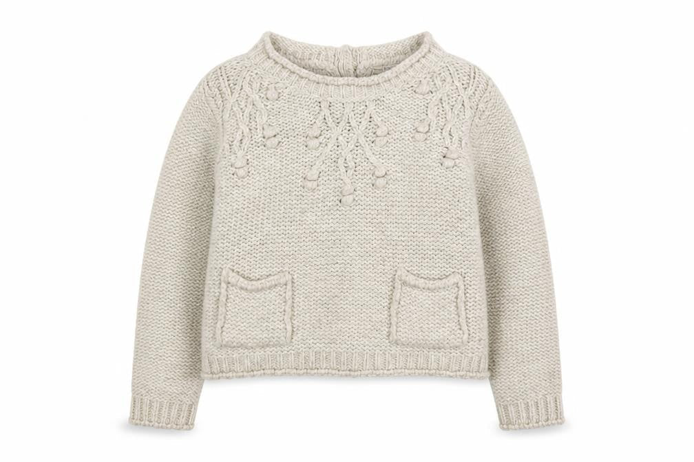 Marks & Spencer Women Beige Knit Jumper UK 12 Wool Blend Casual