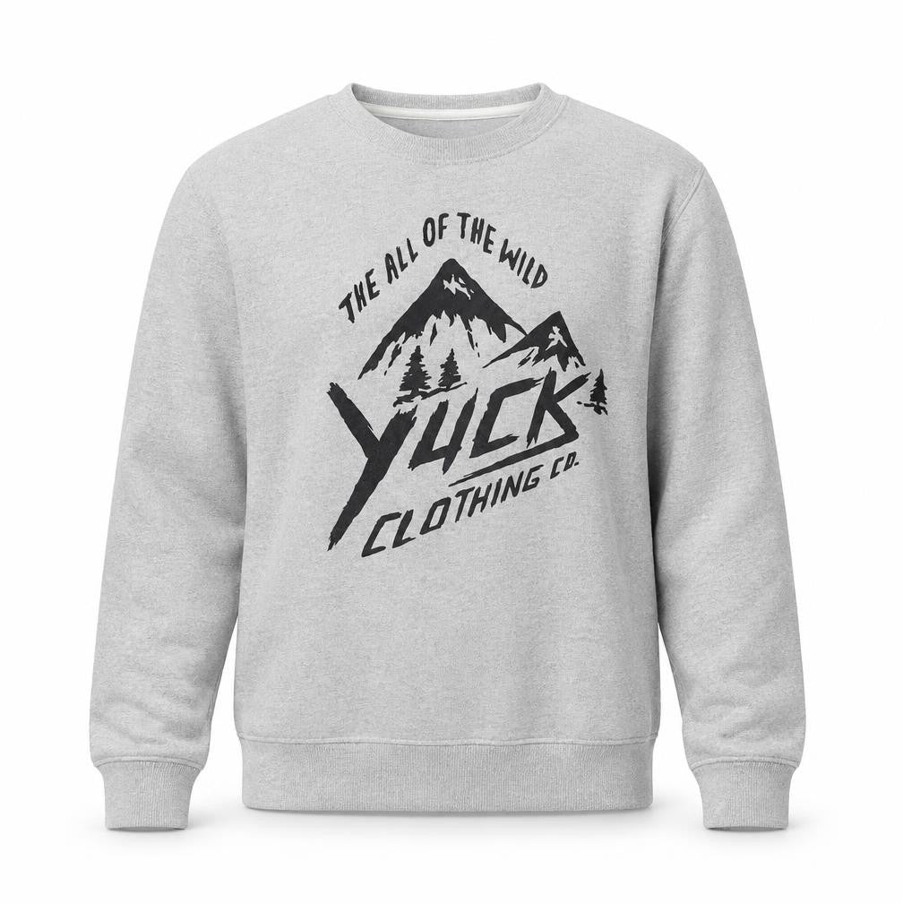 Yuck Clothing Co. Men's Grey Small Pullover Sweatshirt