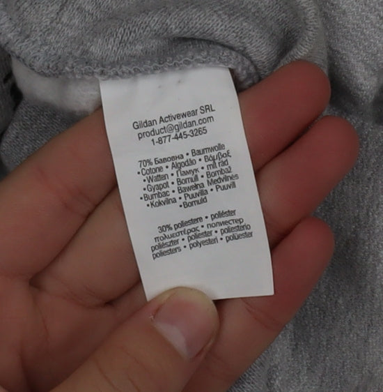 Yuck Clothing Co. Men's Grey Small Pullover Sweatshirt