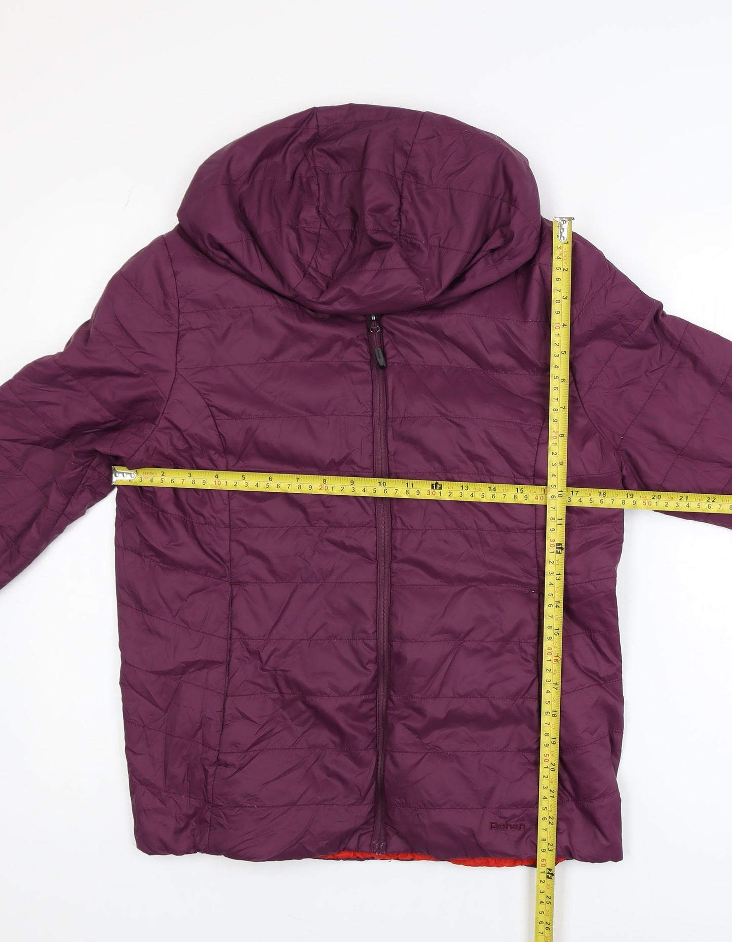 Rohan Women's Purple Hooded Puffer Jacket M Water Resistant