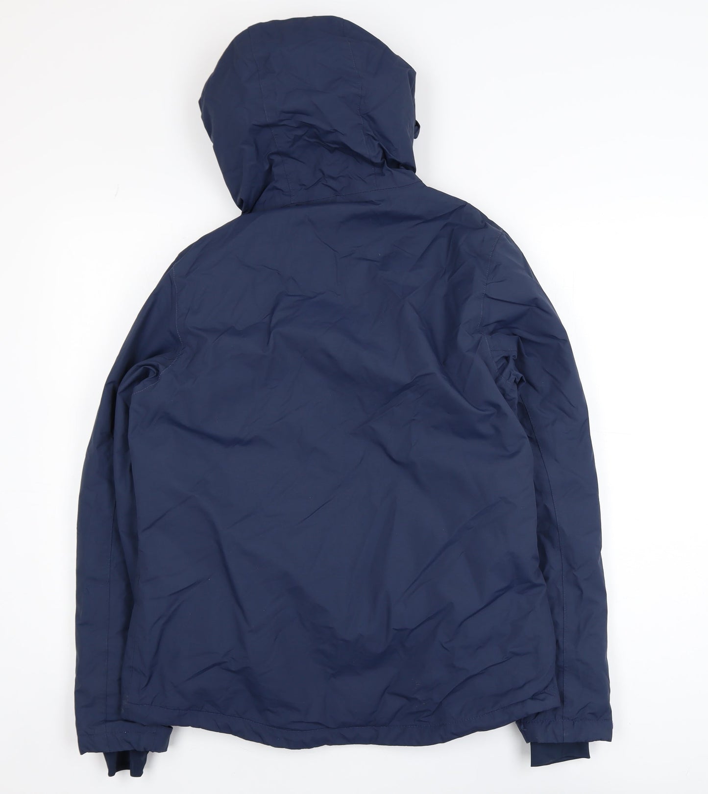 The Edge Women's Blue Hooded Waterproof Parka Jacket Size 10