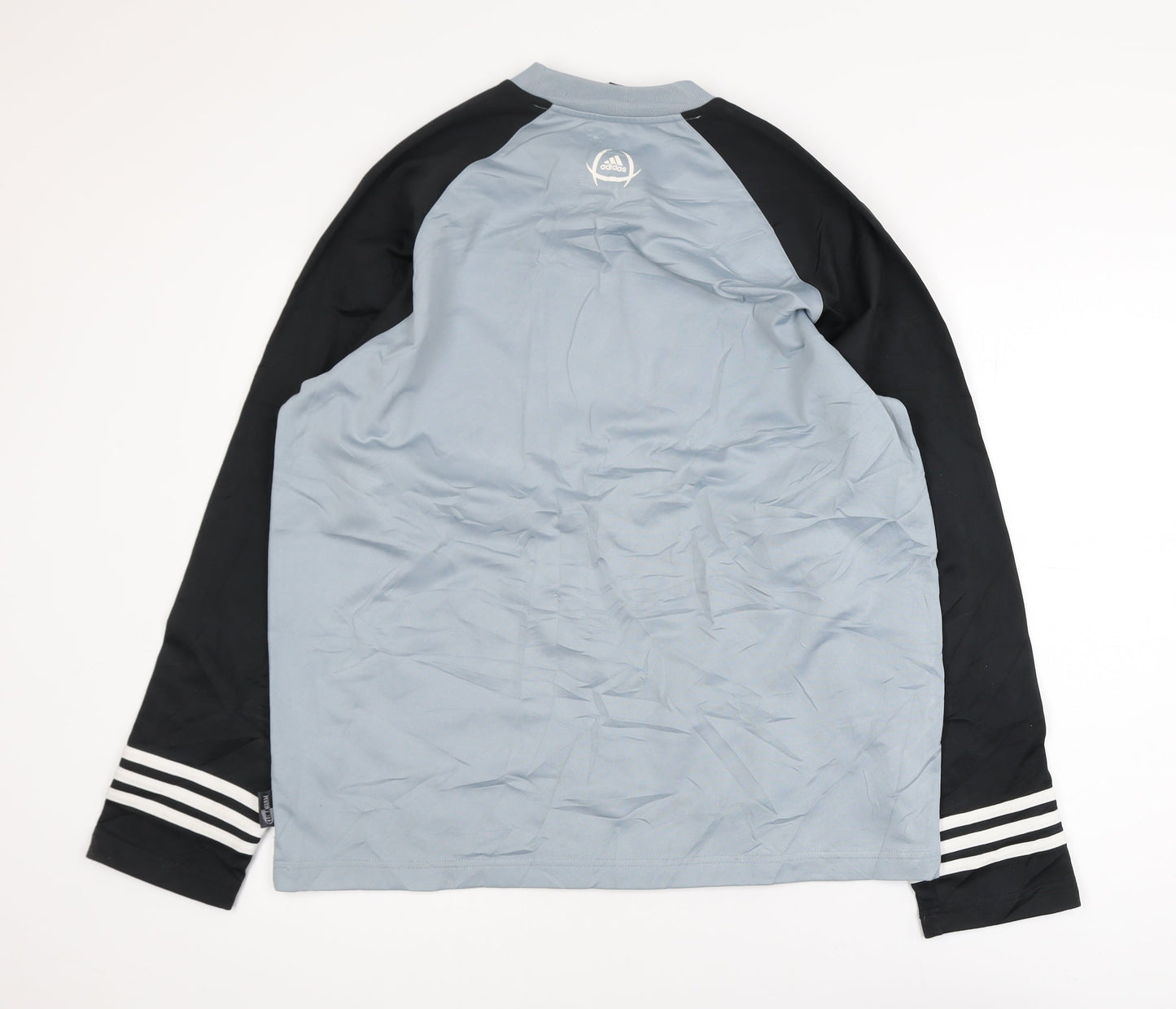 Adidas Men's Blue Long Sleeve Pullover Sports Sweatshirt M