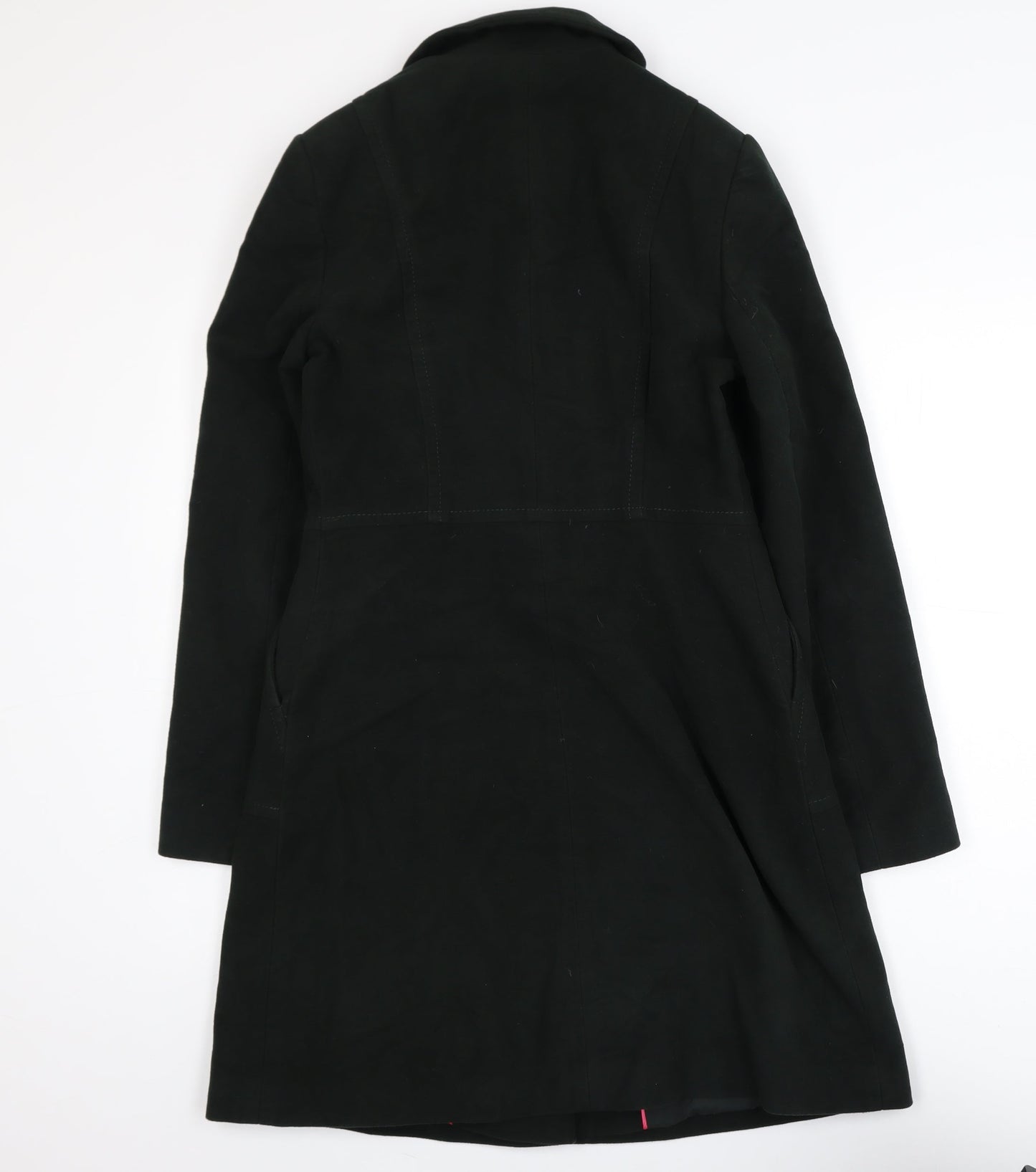 White Stuff Women's Bottle Green Cotton Long Overcoat Size 8
