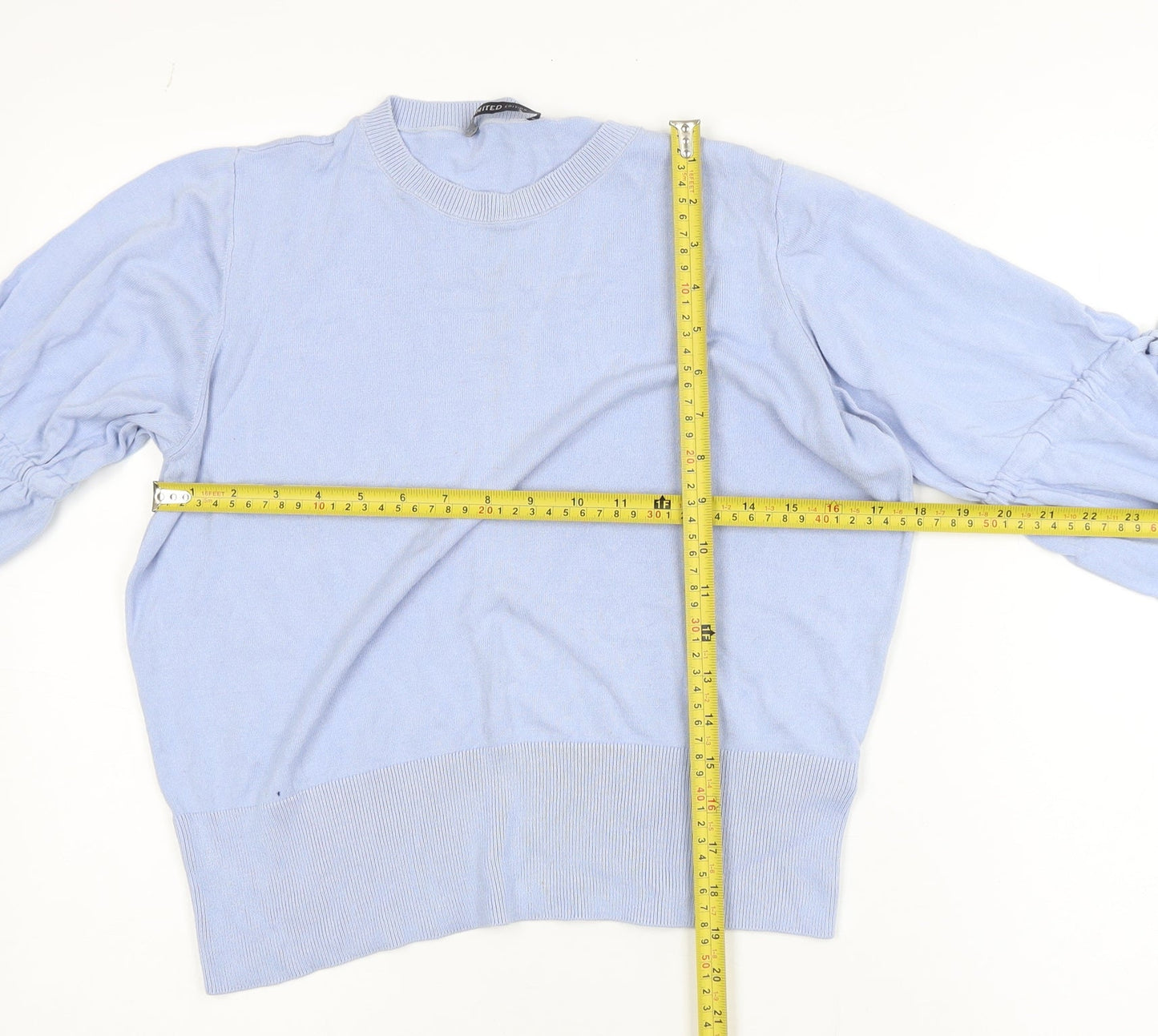 Marks and Spencer Women’s Blue Crew Neck Long Sleeve Pullover Jumper Size 16