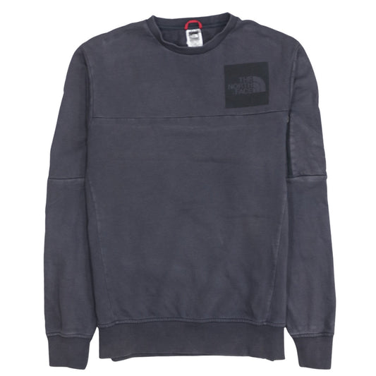 The North Face Men's Grey Cotton Crew Neck Sweatshirt M