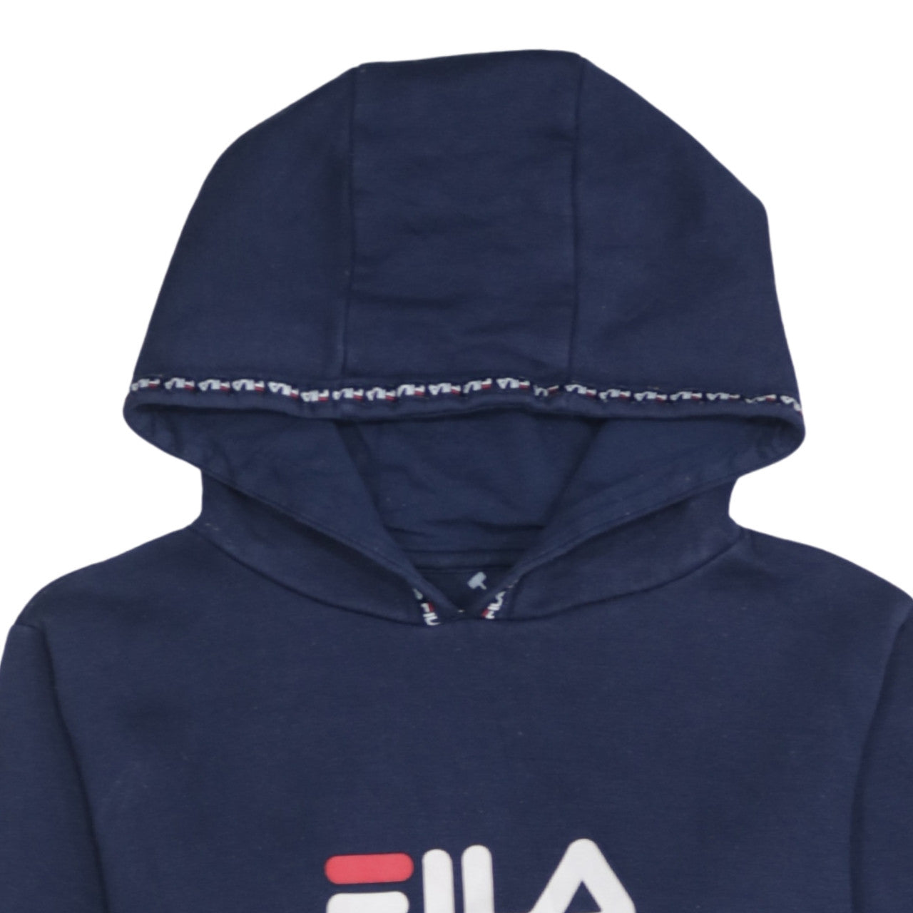 Fila Boys Blue Pullover Hoodie 13-15 Years Logo Fleece Long Sleeve
