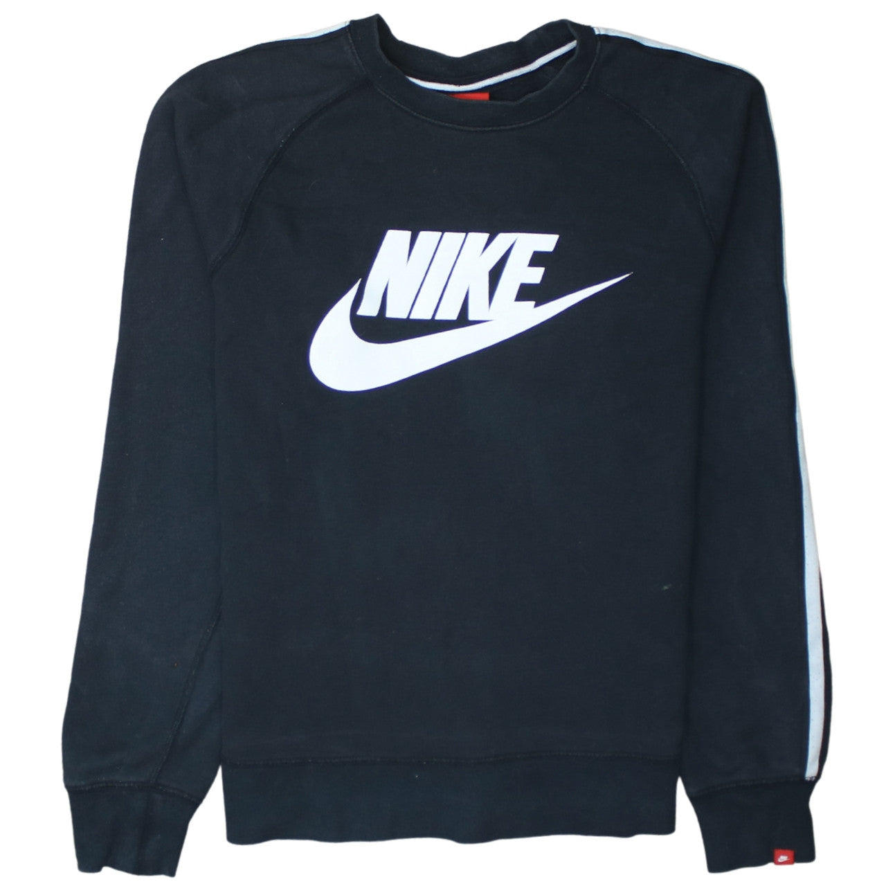 Nike Men's Black Small Pullover Sweatshirt Crew Neck Logo