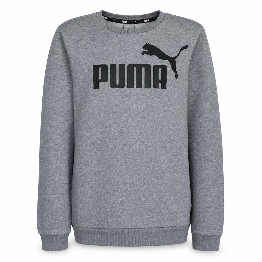 Puma Boys Grey Crew Neck Logo Pullover Sweatshirt 15-16 Years