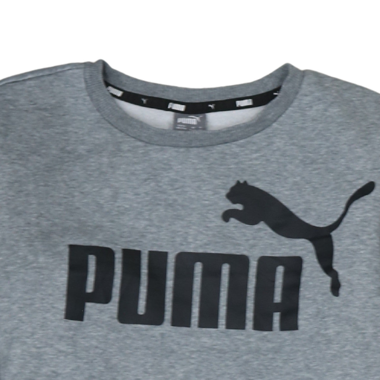 Puma Boys Grey Crew Neck Logo Pullover Sweatshirt 15-16 Years