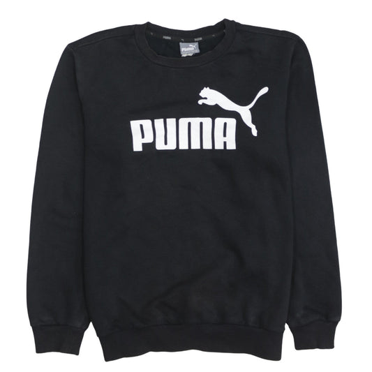 Puma Men's Black XS Pullover Crew Neck Graphic Sweatshirt