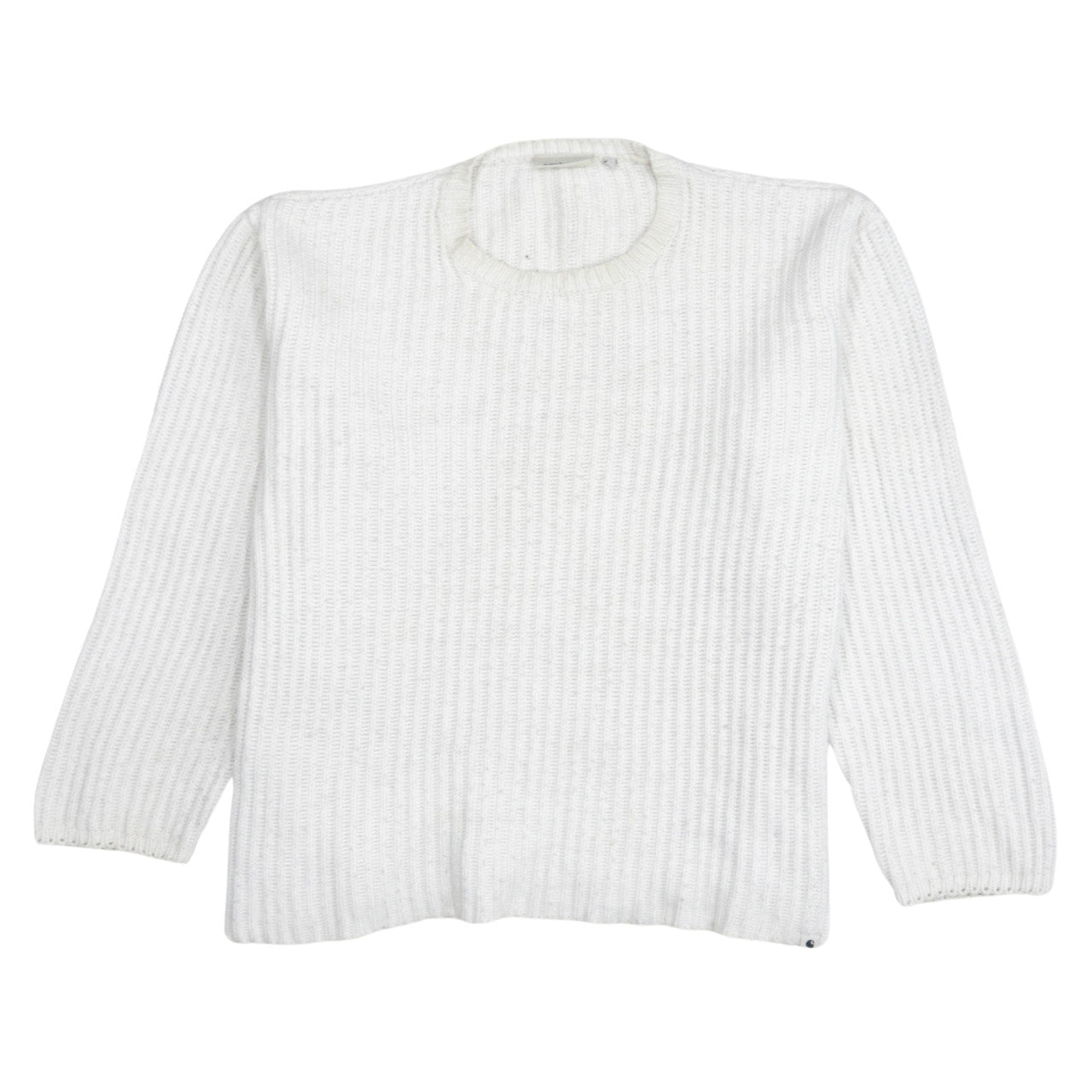 Carhartt Men White Chunky-Knit Wool Pullover Jumper M