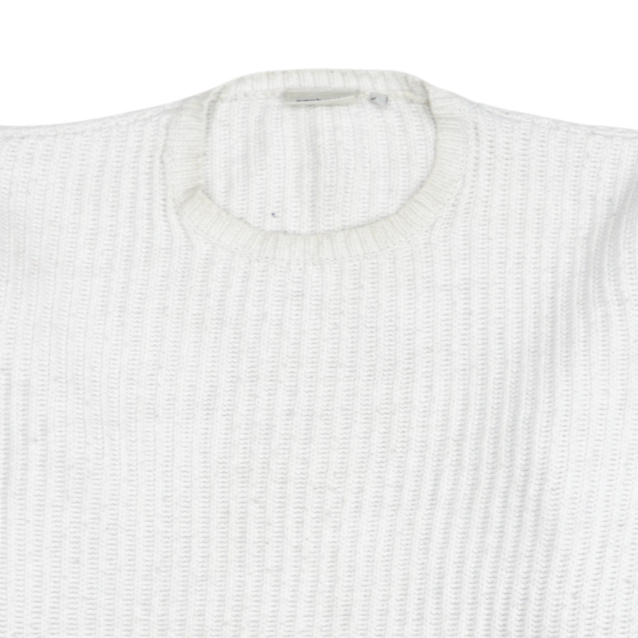 Carhartt Men White Chunky-Knit Wool Pullover Jumper M