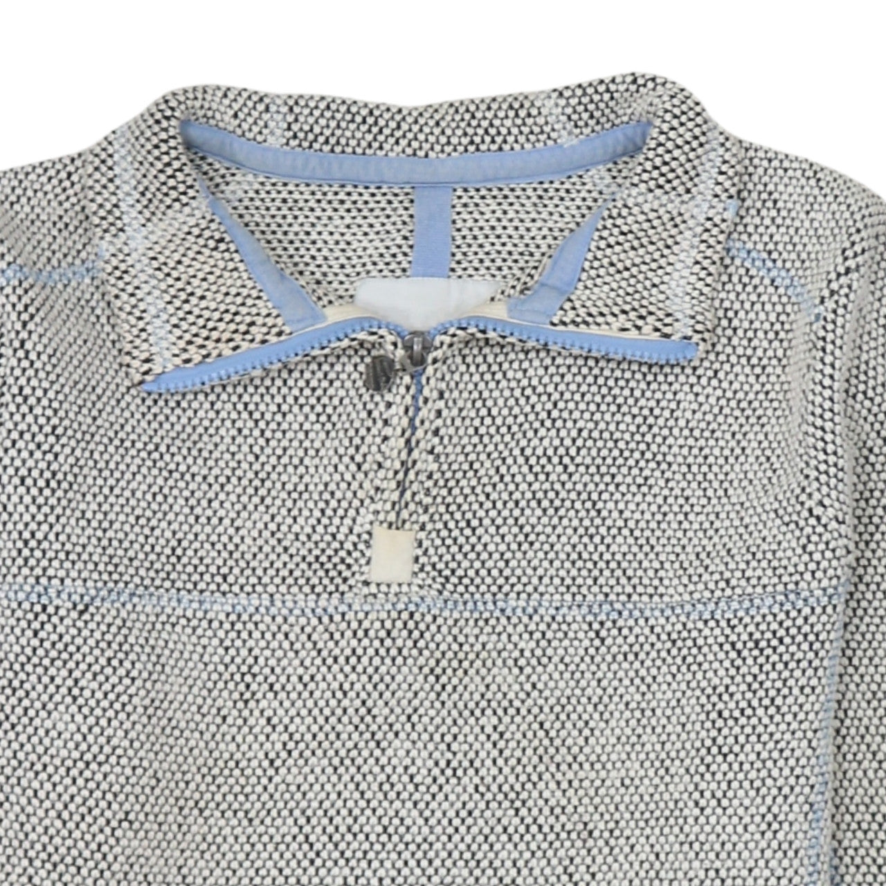 Weird Fish Women's Grey 1/4 Zip Pullover Sweatshirt Size 10 Cotton Blend