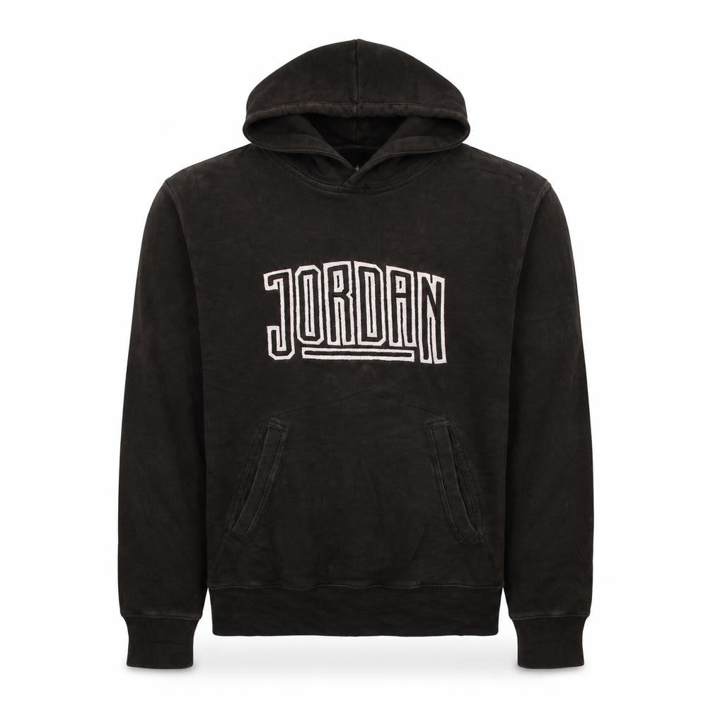 Jordan Mens Black Pullover Hoodie Size M Embroidered Logo