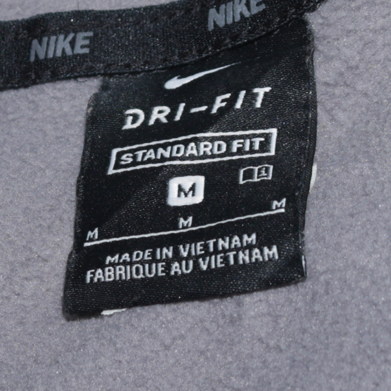 Nike Men's Grey Dri-Fit Full Zip Hoodie Size M Regular Fit