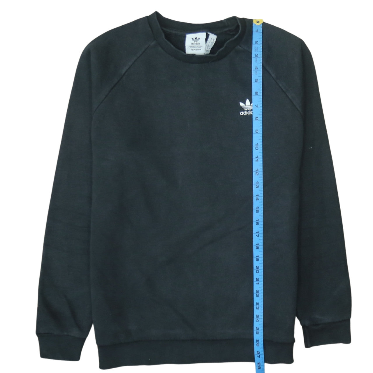 adidas Mens Black Crew Neck Pullover Sweatshirt Size M