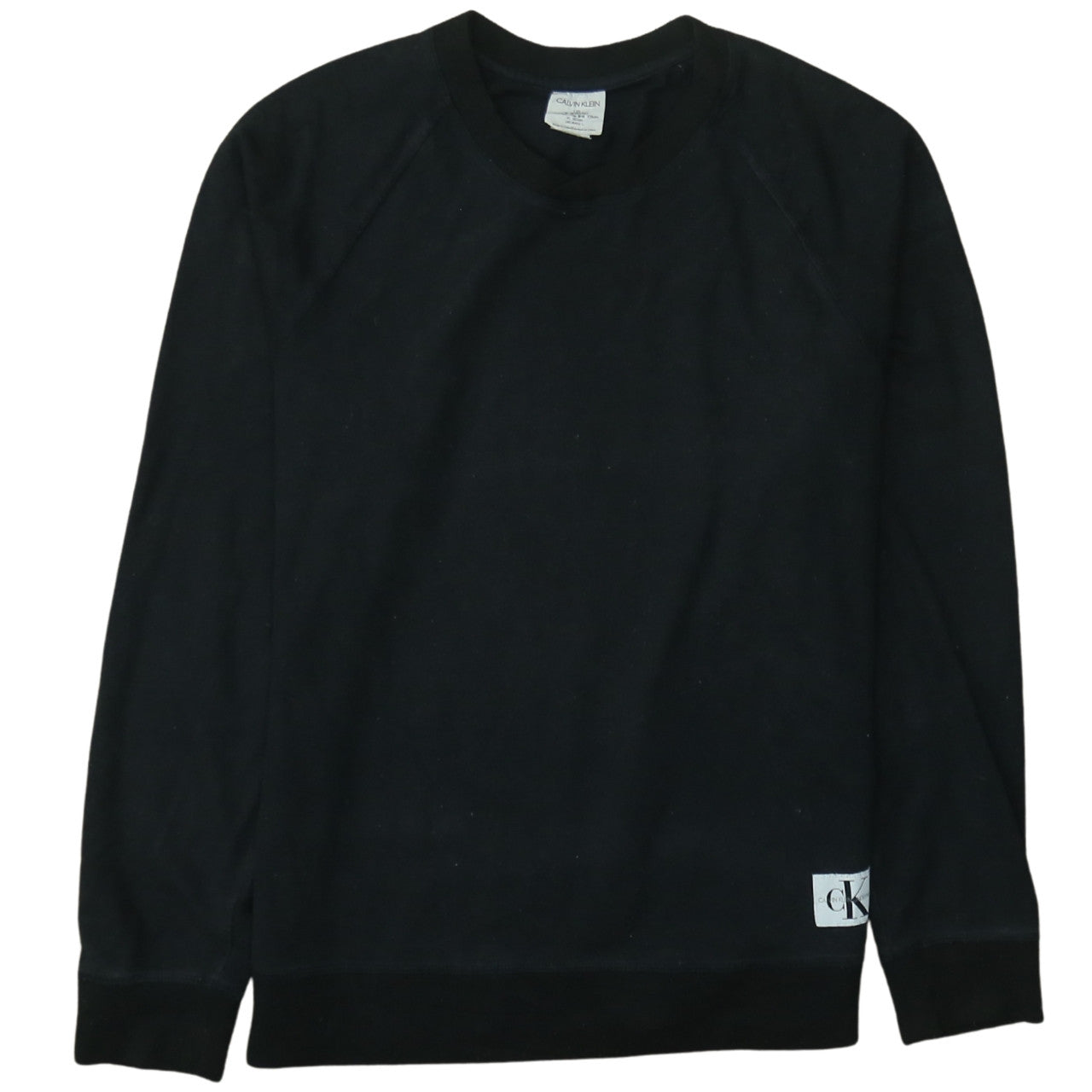 Calvin Klein Men's Black L Pullover Crew Neck Sweatshirt