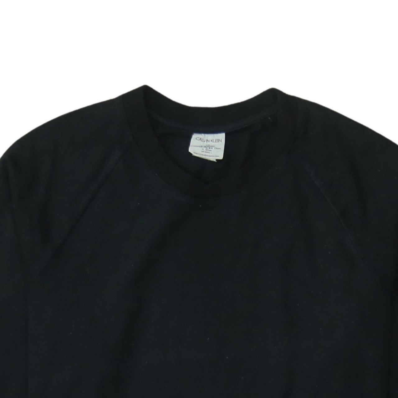 Calvin Klein Men's Black L Pullover Crew Neck Sweatshirt