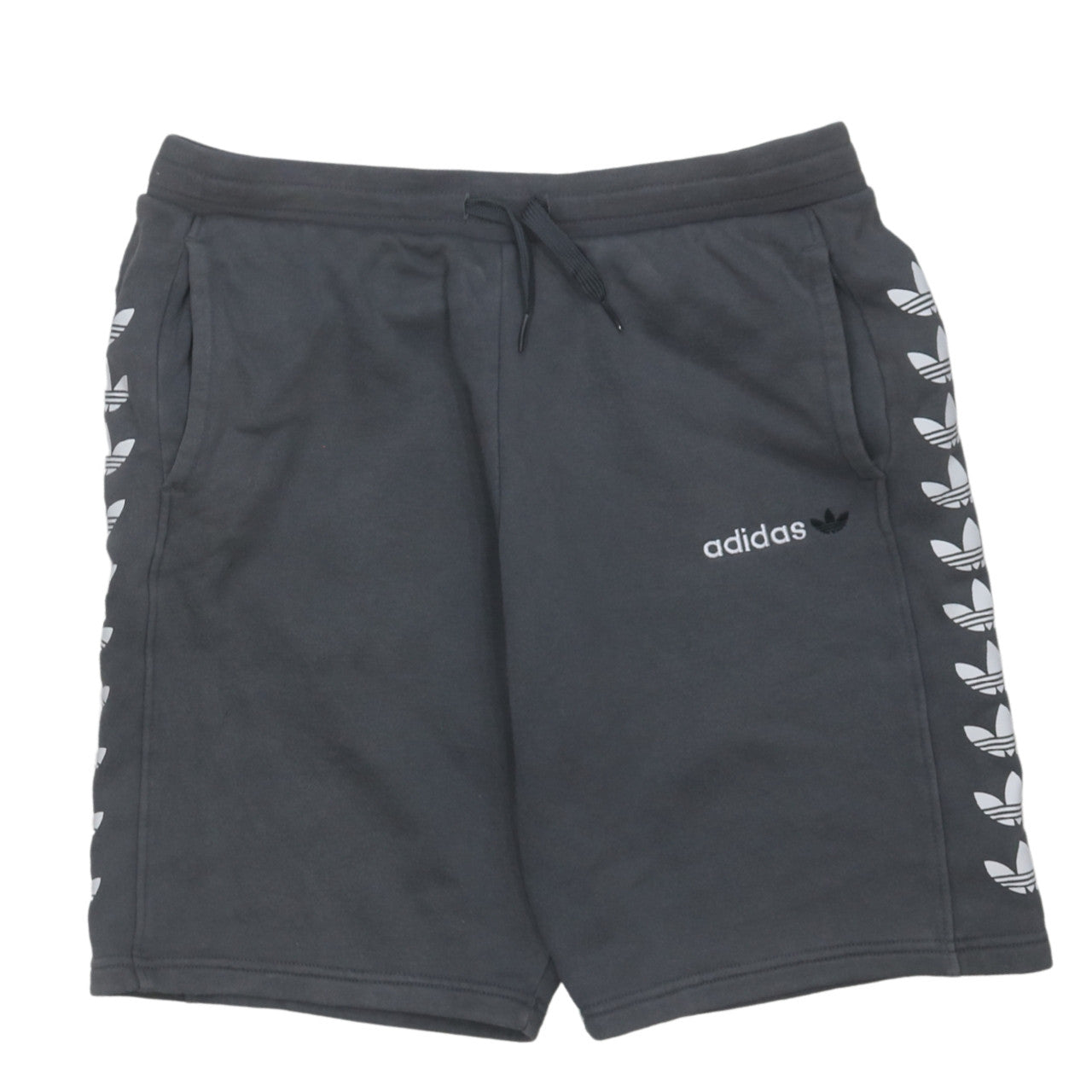 Adidas Boys Grey Sweat Shorts 15-16 Years Logo Athletic Casual