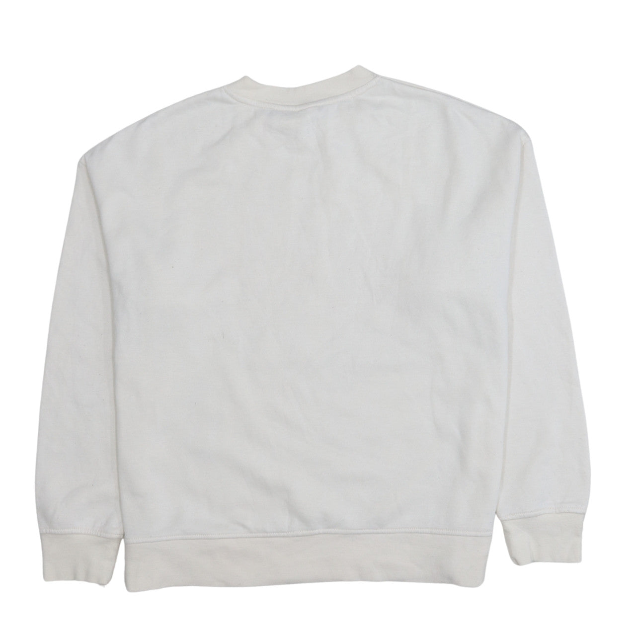 Disney Women White Mickey Mouse Graphic Pullover Sweatshirt Size M 12/14