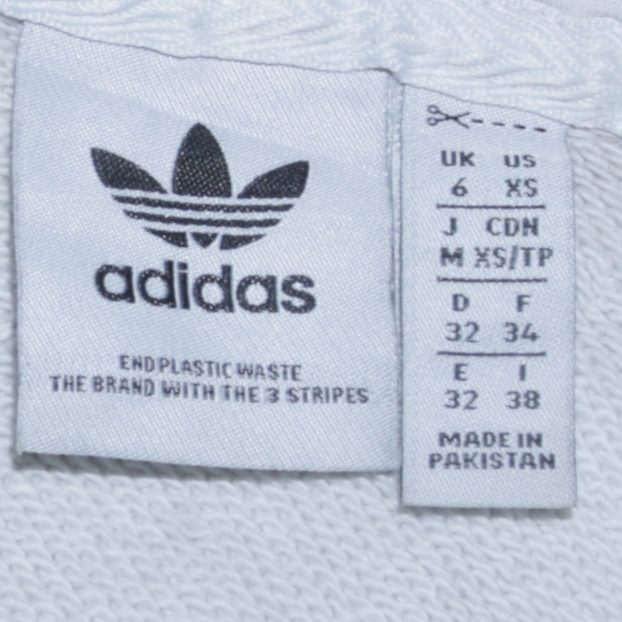 Adidas Womens White Pullover Hoodie Size 6 Logo Fleece Sweatshirt