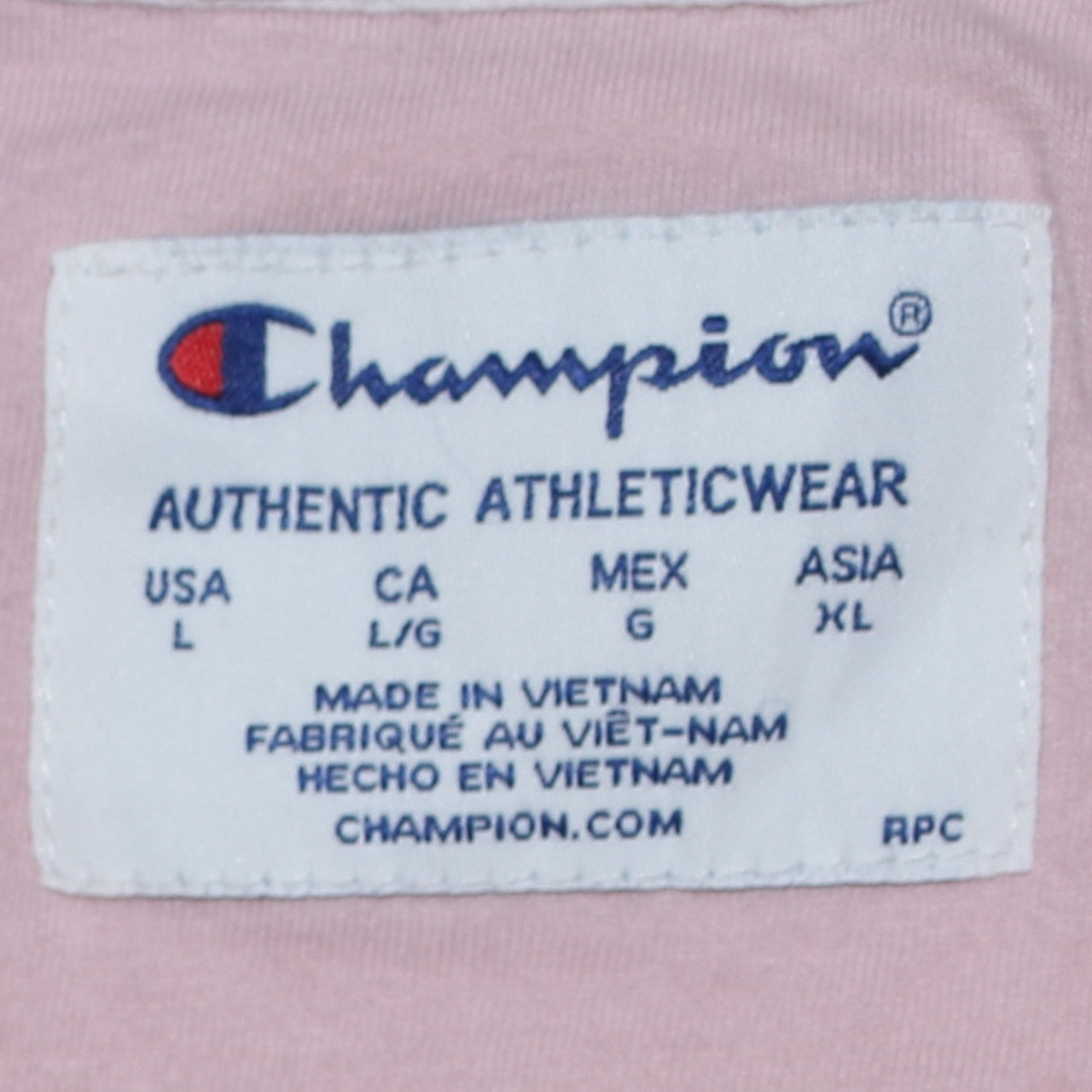 Champion Womens Pink Crew Neck Pullover Sweatshirt L