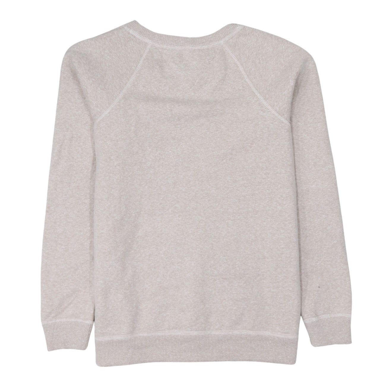 Tommy Hilfiger Denim Womens Beige XS Sequin Logo Pullover Sweatshirt