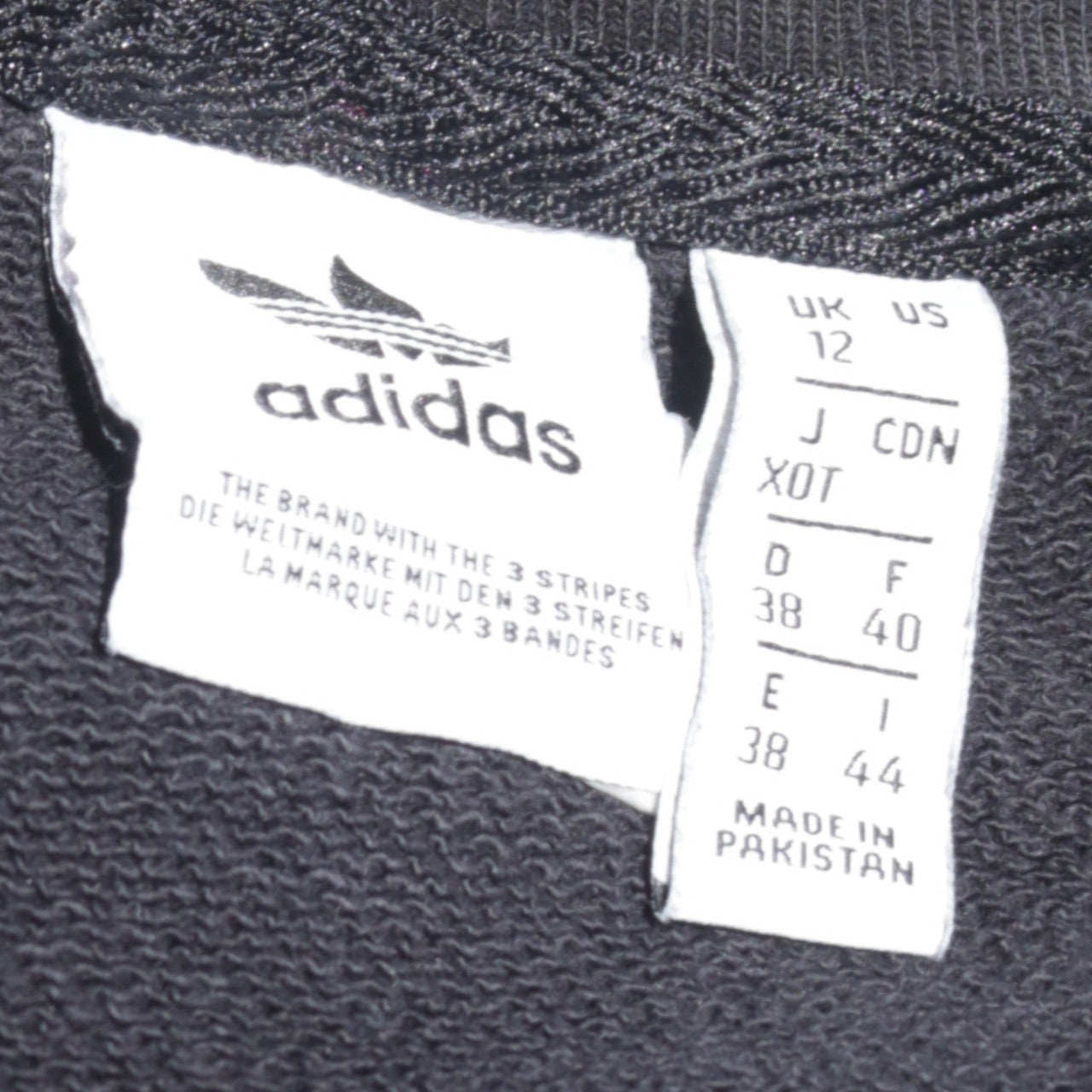 Adidas Women Black Size 12 Crew Neck Pullover Sweatshirt