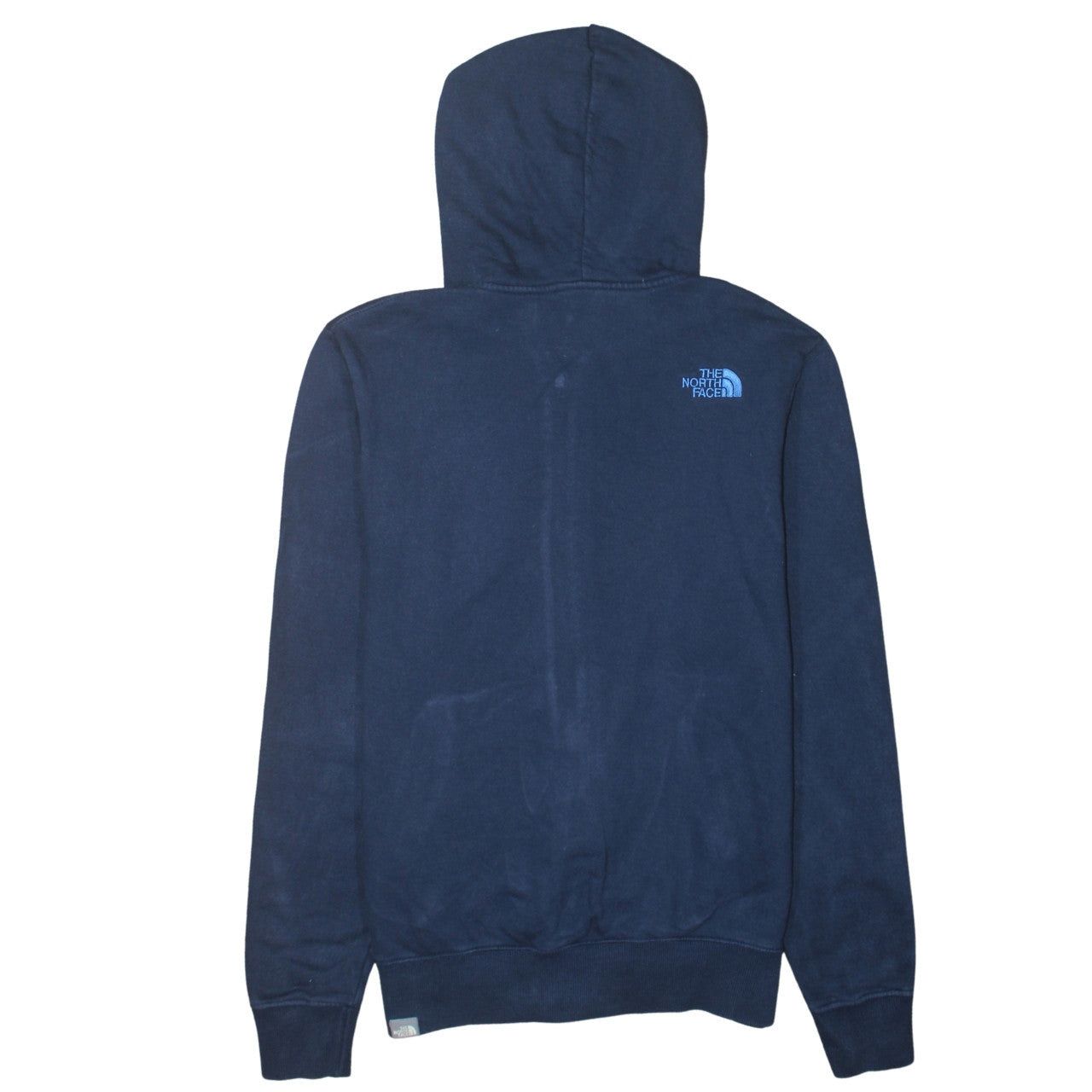 The North Face Men's Blue Small Hooded Full Zip Cotton Activewear Jacket