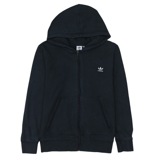 Adidas Womens Black Full Zip Hoodie Size 22 XL Cotton Casual
