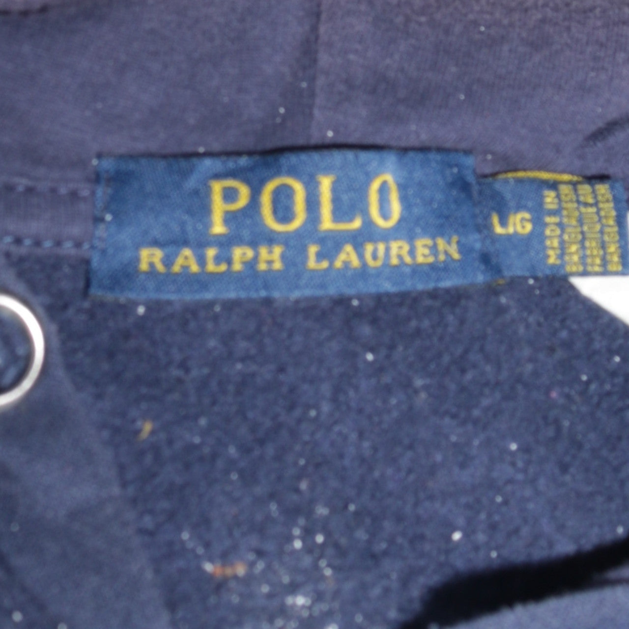 Ralph Lauren Men’s Blue Full Zip Hoodie Size L Classic Fit