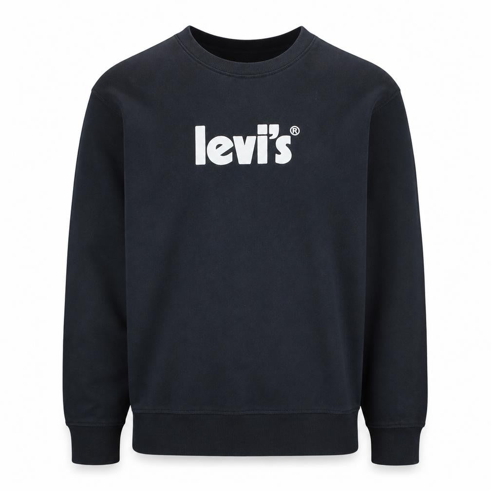 Levi's Men's Black 2XL Crew Neck Pullover Sweatshirt