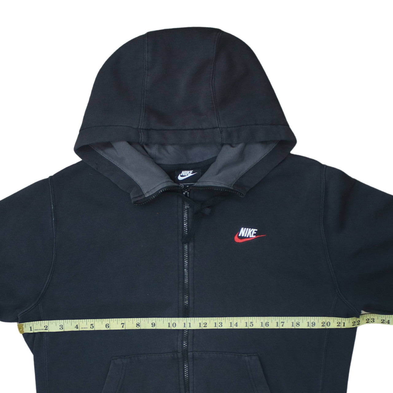 Nike Men's Black Full Zip Hoodie M Sports Fleece Sweatshirt