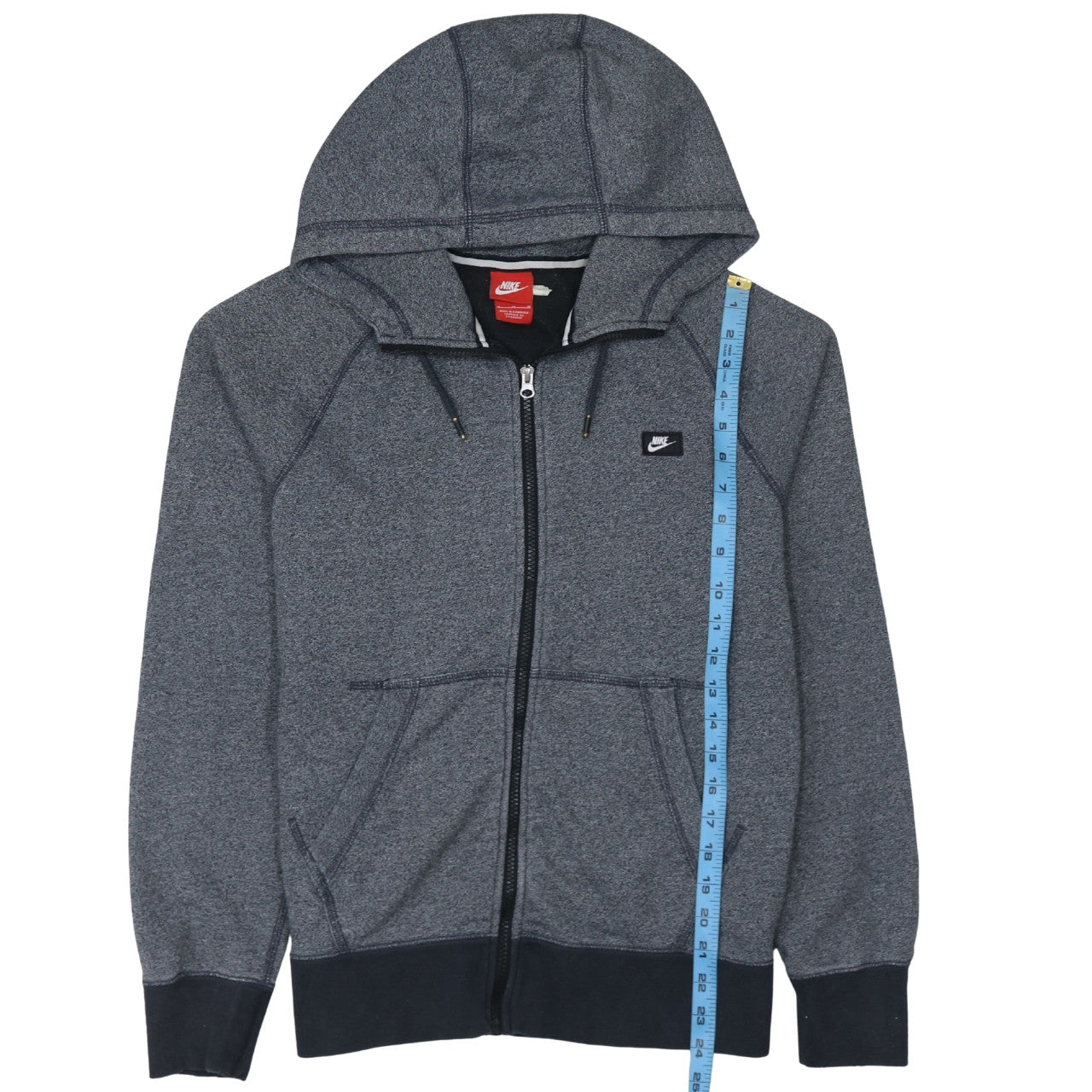 Nike Men's Grey Full Zip Hoodie Size M Regular Fit