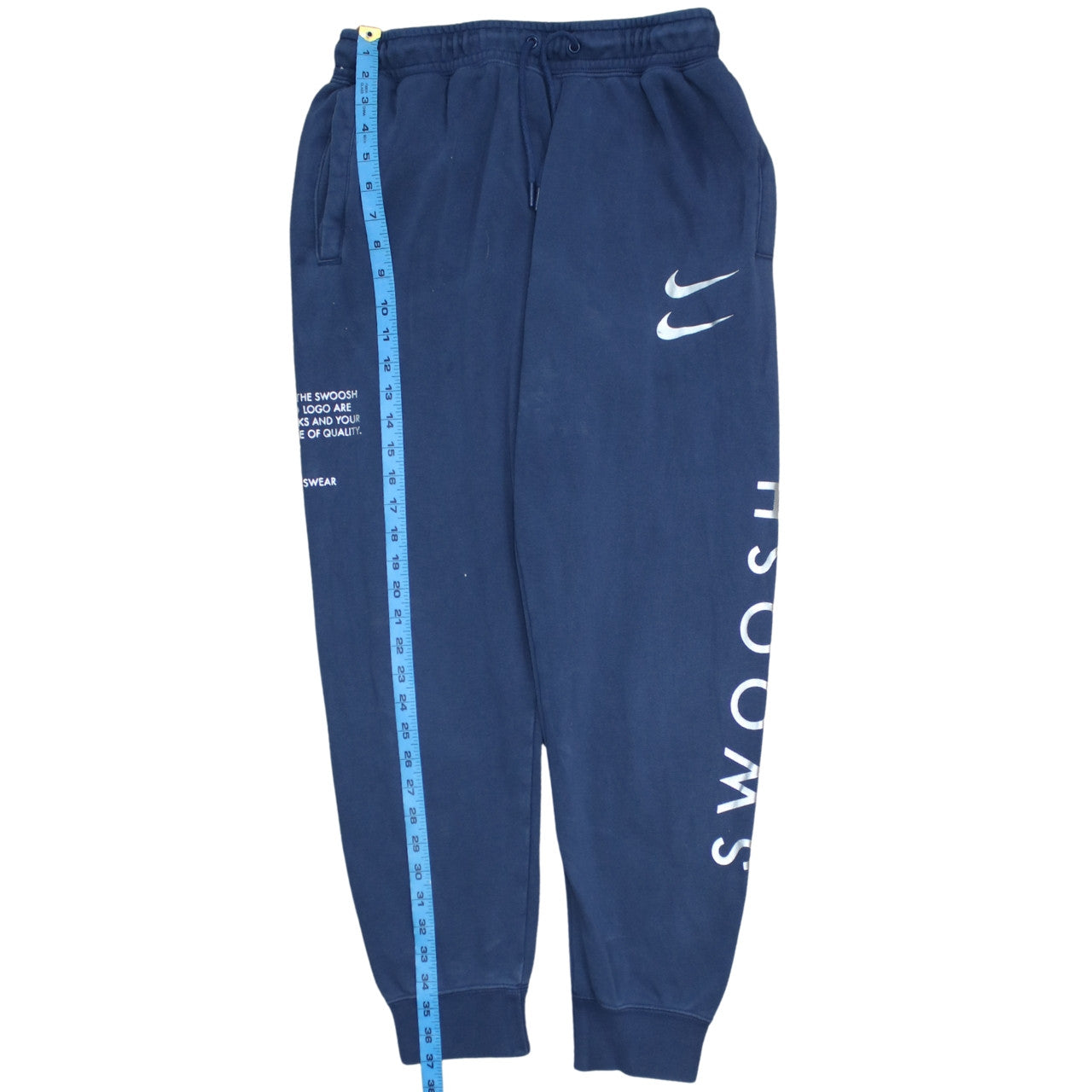 Nike Men's Blue Swoosh Logo Sweatpants Joggers M