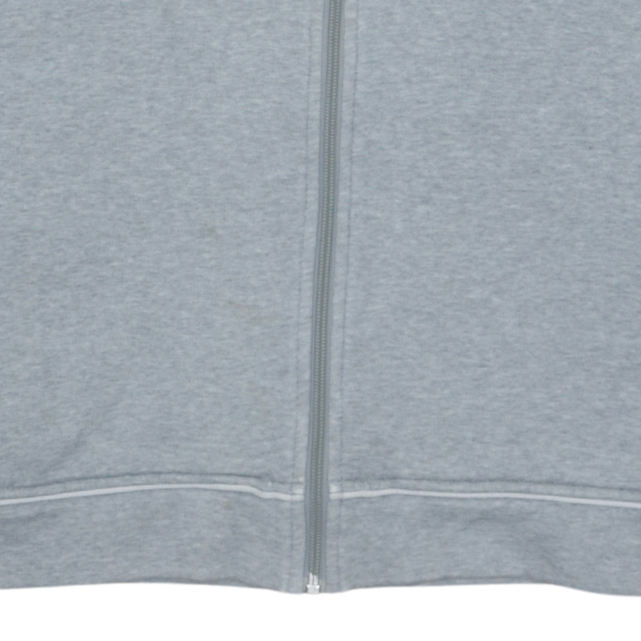 Adidas Women Grey Full Zip Hoodie Size 14 Logo Pullover Sweatshirt