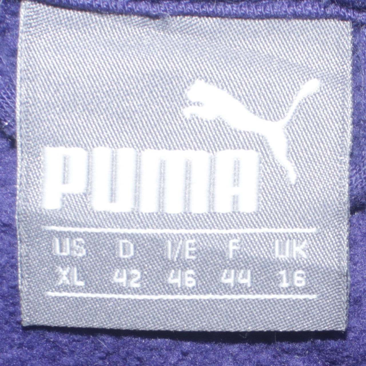 Puma Womens Purple Full Zip Hoodie XL Size 16 Casual Sportswear