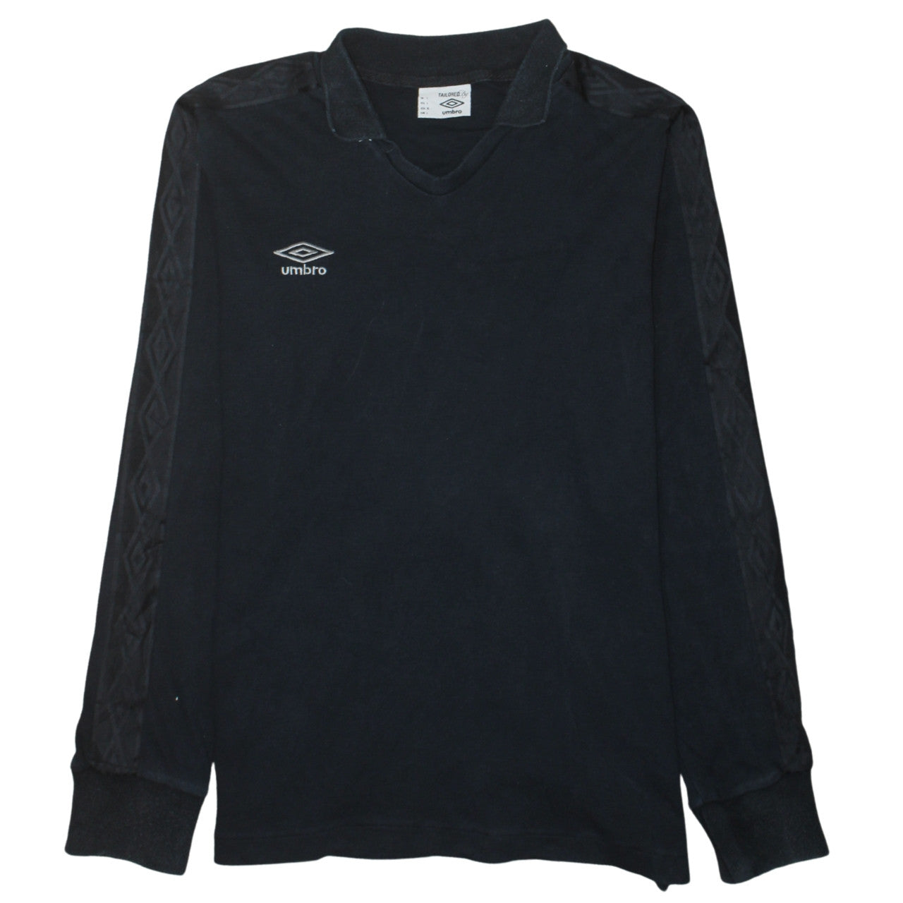 Umbro Men Black L Long Sleeve Pullover Football Sweatshirt
