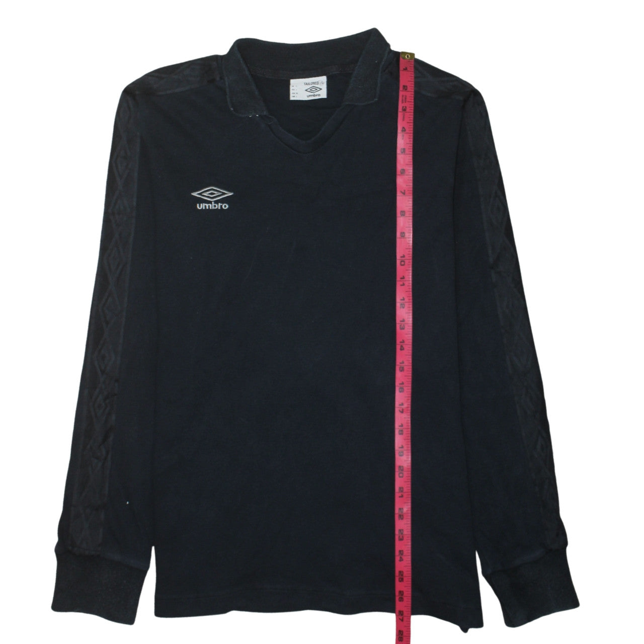 Umbro Men Black L Long Sleeve Pullover Football Sweatshirt