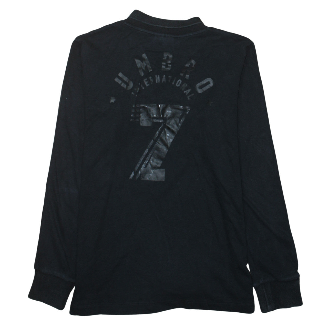 Umbro Men Black L Long Sleeve Pullover Football Sweatshirt