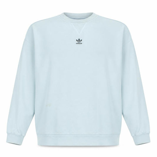 Adidas Women Light Blue Crew Neck Sweatshirt Size 20 Cotton Blend