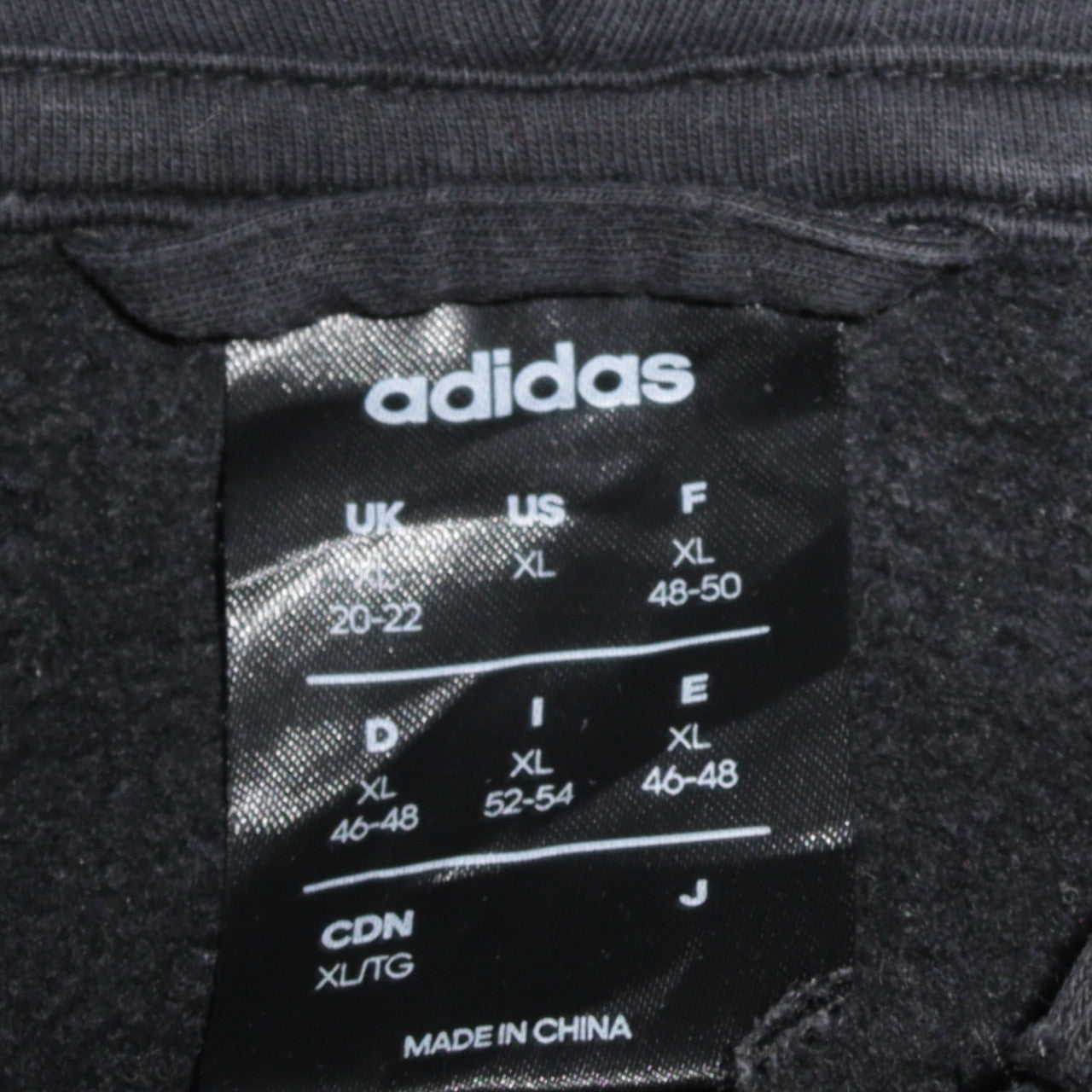 Adidas Womens Black XL Full Zip Hoodie Sweatshirt with 3 Stripes