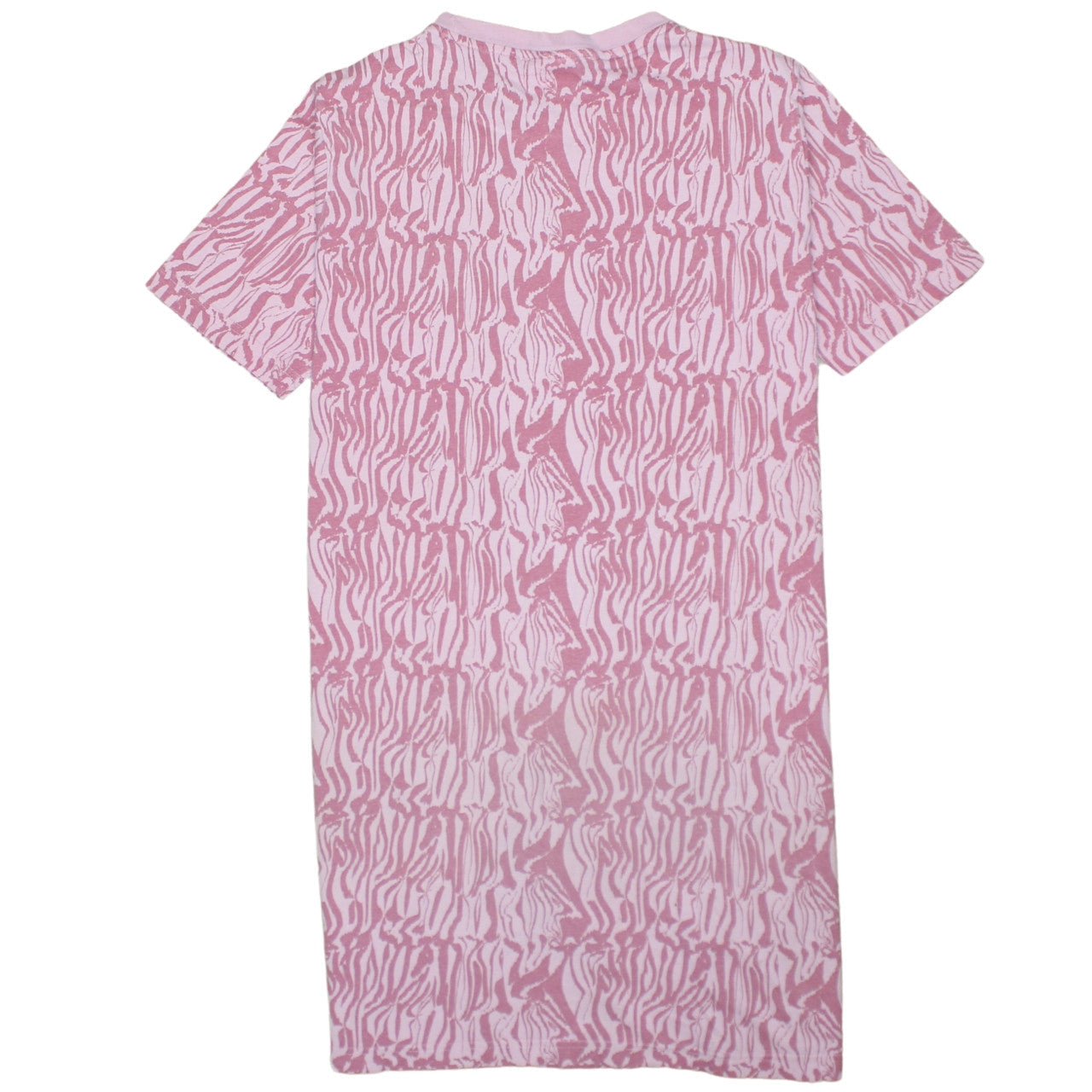 Fila Girls Pink Animal Print T-Shirt Dress 13-14 Years Casual Jersey