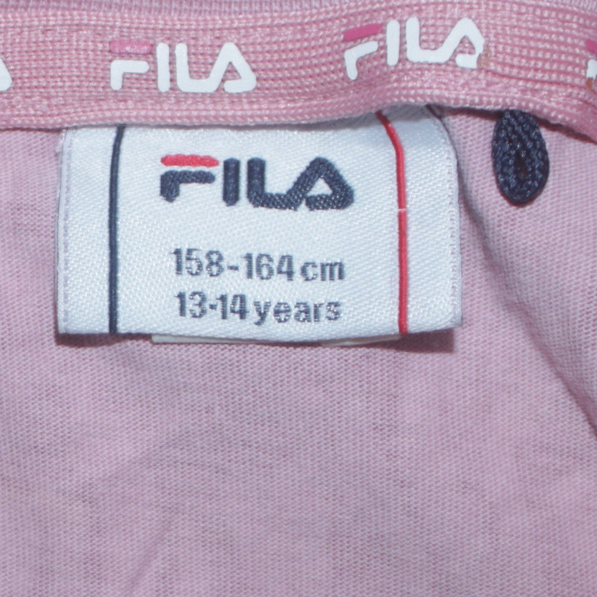 Fila Girls Pink Animal Print T-Shirt Dress 13-14 Years Casual Jersey