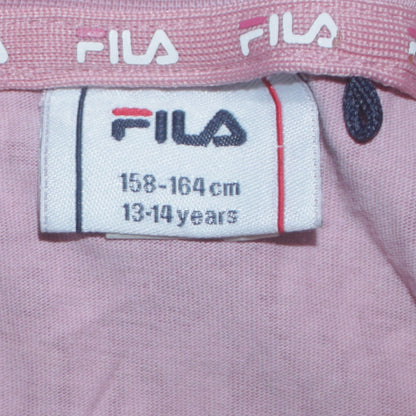 Additional view of Fila girls’ pink animal print t-shirt dress 13-14 years casual jersey