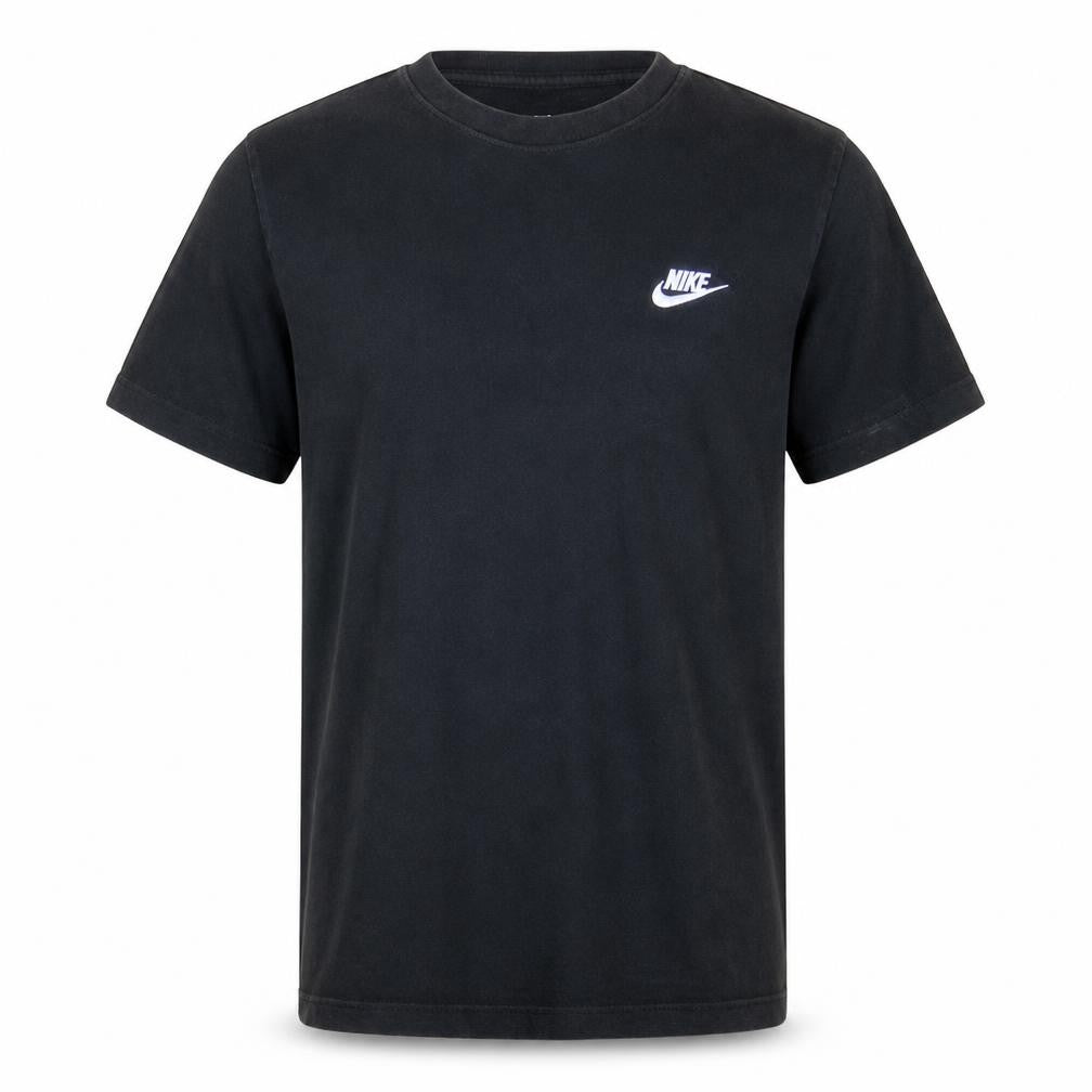 Nike Men's Black Small Logo Crew Neck Cotton T-Shirt