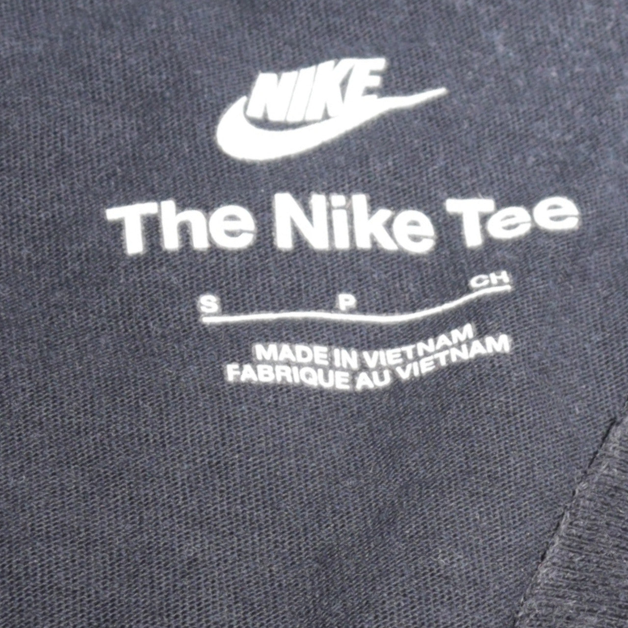 Nike Men's Black Small Logo Crew Neck Cotton T-Shirt